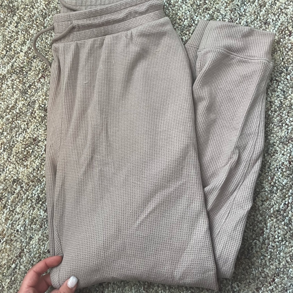 Light waffle purple sweats